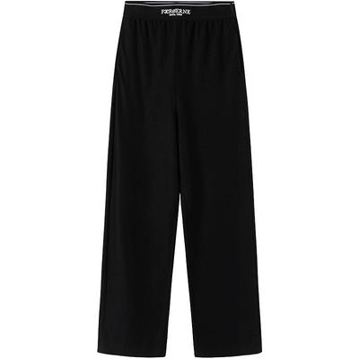 urlazh/有兰黑色垂感休闲裤