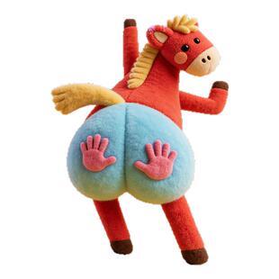 2026新年静电马年窗花新款过年春节玻璃门贴纸创意福字装饰拍马屁