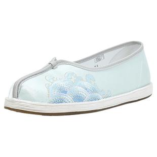 浪花朵朵老美华秋季新款老北京布鞋女休闲鞋千层底汉服女鞋新中式