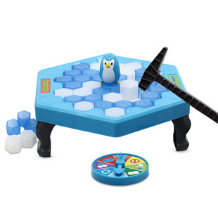 小乖蛋拯救破冰企鹅敲冰块敲打凿冰积木儿童桌面游戏亲子互动玩具
