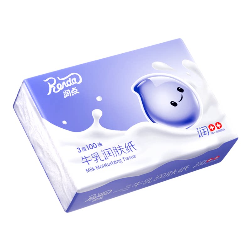 润点牛乳润肤保湿纸擦鼻涕乳霜纸保湿纸巾/乳霜纸/云