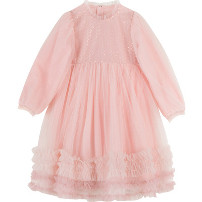 女童连衣裙亮片网纱儿童公主裙