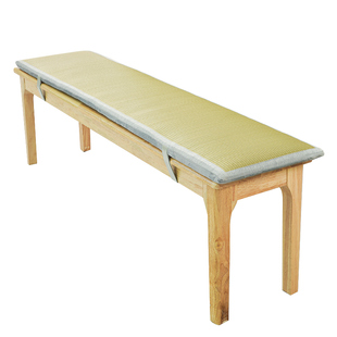 冬夏两用长凳坐垫日式草编长条垫子双面用茶桌实木板凳长沙发软垫