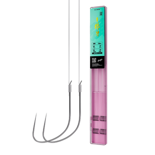 川泽子线双钩狼牙竞技黑坑防缠绕成品鱼钩绑好全套装钓鱼钩鲫鱼钩