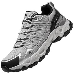 骆驼清岩户外徒步鞋女士冬季新款防滑轻便透气缓震厚底登山鞋子男