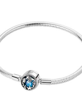 个性潘家风格白铜镀S925银经典款式海星贝壳海龟基础链DIY手链