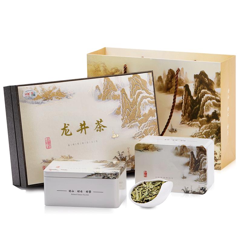 正宗杭州特产豆香盒装春茶