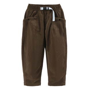 半度闲女童加绒灯芯绒裤子洋气秋冬装25新款儿童冬季加厚运动裤子