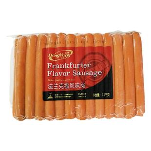 东洋法兰克福肠1.5kg西餐香肠热狗肠法式烤肠拼盘冷冻包装食品