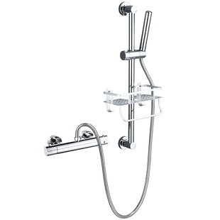 恒温混水阀冷热太阳能带自动调温控淋浴器暗装全铜花洒水龙头家用