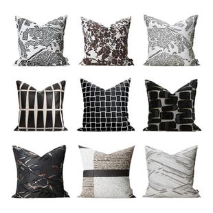 『百花齐放』高端轻奢装饰性靠枕样板间客厅沙发床头设计师抱枕套