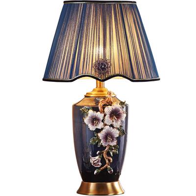 沙发床头灯陶瓷珐琅彩全铜陶瓷