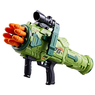 儿童玩具枪男孩仿真软弹枪加特林RPG火箭筒6岁以上发射器生日礼物