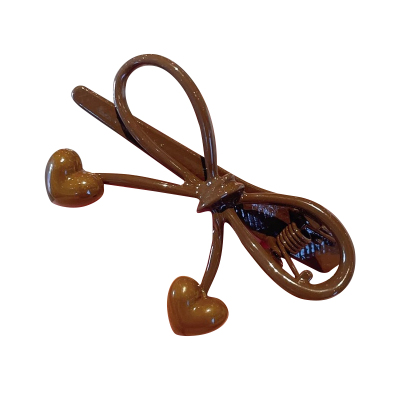 咖色系刘海碎发夹子高端发卡头饰