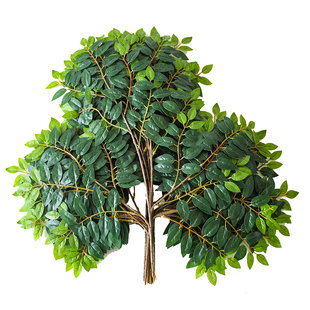 仿真树叶榆树叶槐树叶塑料树枝绿叶工程造景饭店室内绿化装饰假树