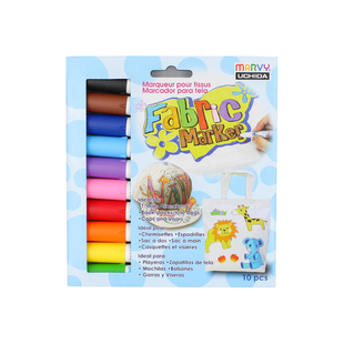 日本进口内田美辉织物马克笔T恤帆布鞋绘布笔560衣服布绘笔包包涂鸦笔补色笔防水不掉色儿童画笔布料黑色蓝色