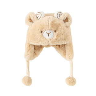 婴儿帽子秋冬男宝宝护耳帽儿童雷锋帽冬季女婴幼儿保暖毛绒帽冬天