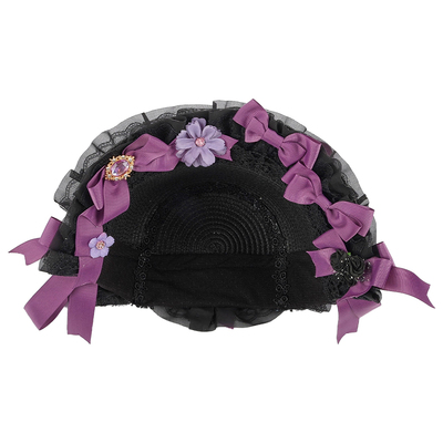 宝石点缀蝴蝶结哥特甜系bnt礼帽
