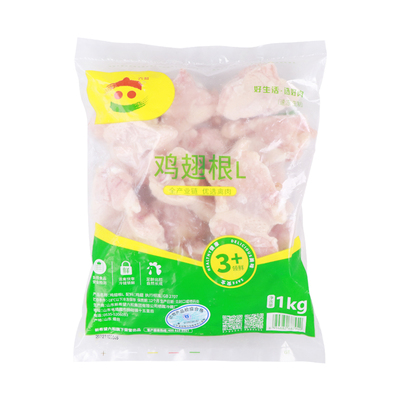 新鲜冷冻六和鸡翅根1kg