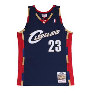 Mitchell&NessNBA官方正品勒布朗詹姆斯复古AU球衣SW篮球服