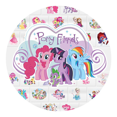 布贴衣服烫画公主烫贴diy装饰