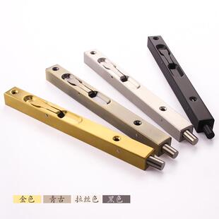 不锈钢暗插销天地锁门栓子锁扣开门门暗装插销母对加厚双开门木门