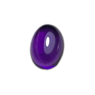 全净体紫水晶蛋面大颗粒戒指裸石