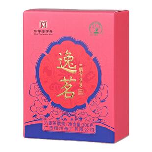 三鹤六堡茶[逸茗] 2022年 一级100g散茶黑茶小盒广西特产梧州茶厂