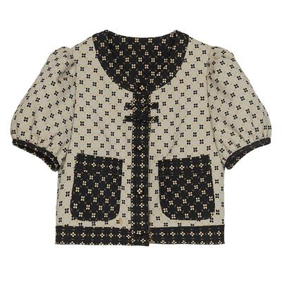 短袖外套谜底复古新中式