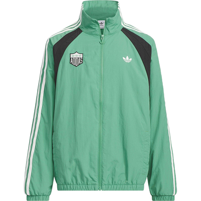 Adidas/阿迪达斯正品三叶草大童运动立领拼接休闲外套JV5176