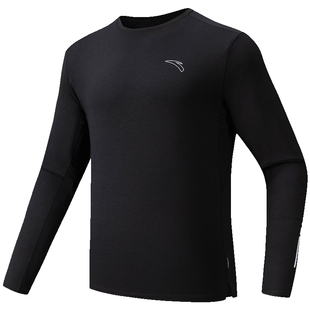 安踏Merino羊毛长T | 男子春季跑步莫代尔长袖打底衫152615407