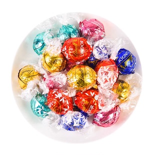 Lindt瑞士莲巧克力软心球白Lindor混合散装高端糖特浓黑榛仁黑巧