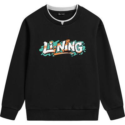 李宁儿童春季毛圈针织卫衣