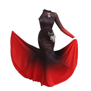 新款五毒傣族舞蹈演出服女艺考剧目服孔雀舞民族民间舞练习服鱼尾