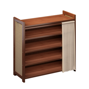 鞋架多层家用门口防尘鞋柜带遮挡帘出租房用入户门室内鞋子收纳架