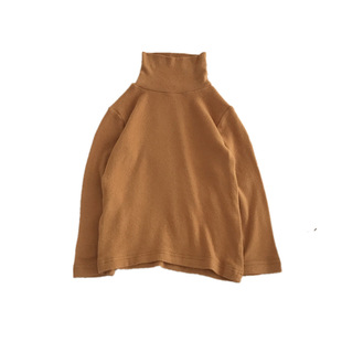 清货不退换儿童加厚打底衫冬季男女童纯色弹力保暖高领加绒打底衫