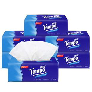 Tempo得宝抽纸18包大尺寸加厚整箱家庭用实惠装德宝餐巾面巾纸抽