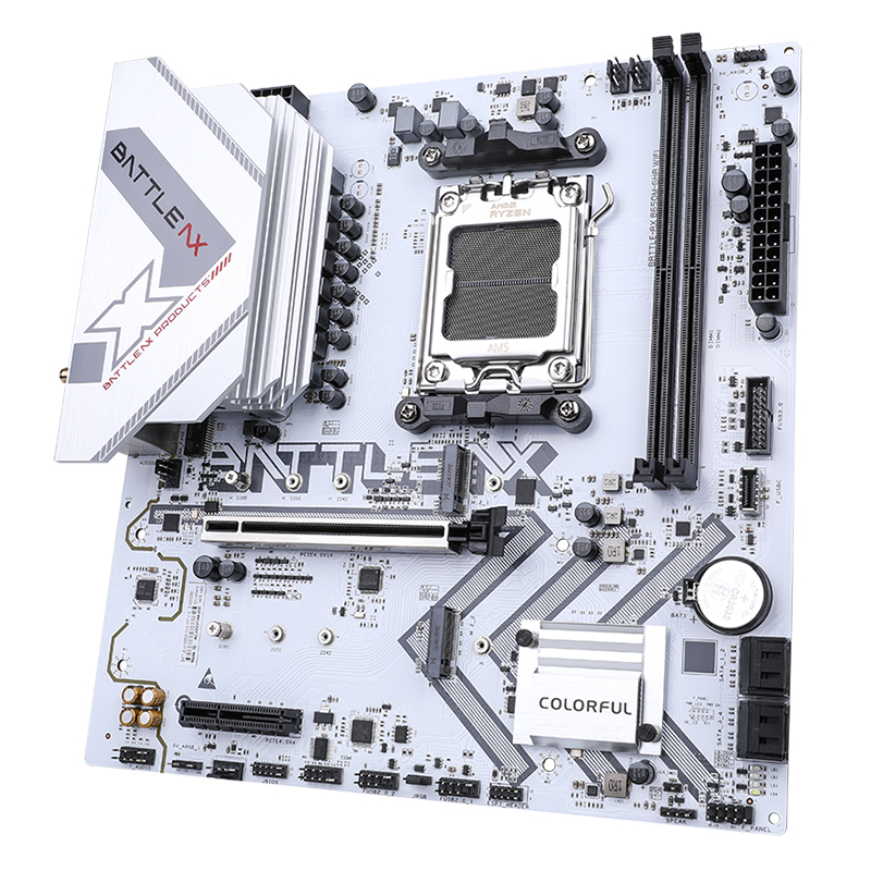 七彩虹B650M/B850M台式电脑白色冷钢战斧主板游戏电竞主板支持AM5