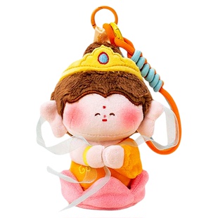 洛阳龙门石窟特产佛祖文创纪念品毛绒钥匙扣挂件新年创意伴手礼物