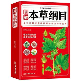本草纲目正版李时珍全彩图解白话文典藏版中医基础理论书籍大全经典药方医药养生中草药全图鉴倪海厦全套原版食疗入门内经全书医学