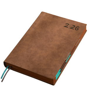 2026年新款日程本可定制logo日历工作计划表一日一页时间轴自填式记事本365天便携简约高颜值笔记本子笔记本