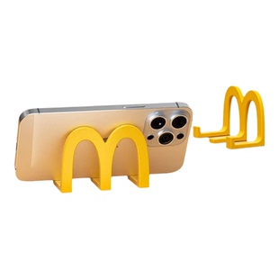 麦当当m记桌面手机支架床头M型手机架支架可爱创意礼物多功能摆件便携加厚手机架子女生办公室工位高级感小众