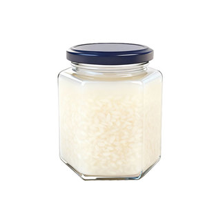 米酒酿酒密封罐醪糟泡酒玻璃瓶专用储存白酒容器发酵瓶六棱玻璃瓶