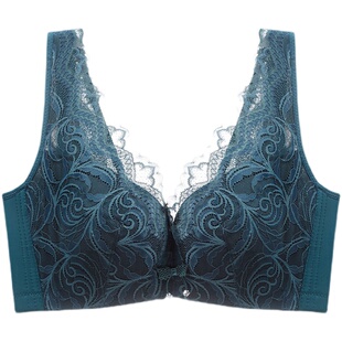 黛安娜文胸罩大码薄款胖mm大胸显小背心式收副乳有钢圈美背内衣女