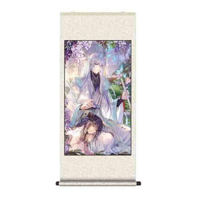 时空中的绘旅人卷轴挂画