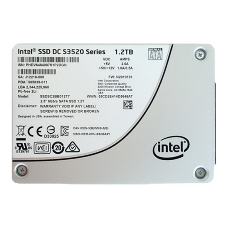 Intel英特尔S3610400G480G800G S3520 1.6T1.2T企业级SSD固态硬盘