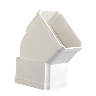 联塑PVC-U方形雨落水管塑料下水别墅排水管管件配件75*50 110*73