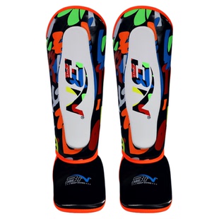 BN拳击护腿儿童泰拳搏击跆拳道护小腿护脚背护具小孩散打3N护腿板