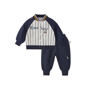 jellybaby男童套装2026新款宝宝帅气春装男小童运动服儿童衣服男
