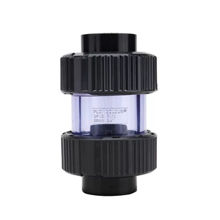 溢彩翻板式止逆阀软管鱼缸止回阀水泵单向阀塑料管逆止阀透明UPVC